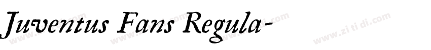 Juventus Fans Regula字体转换
